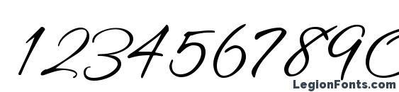 Aquarelle Font, Number Fonts