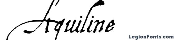 Шрифт Aquiline, Курсив шрифты