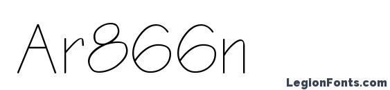 шрифт Ar866n, бесплатный шрифт Ar866n, предварительный просмотр шрифта Ar866n