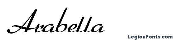 Шрифт Arabella