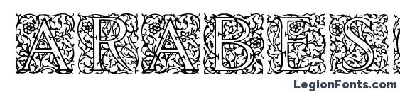 Arabesque initialen Font