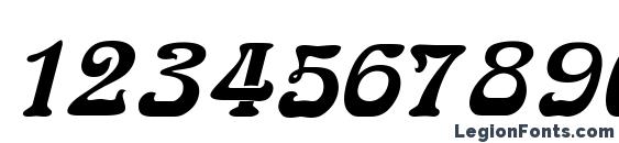 ArabiaR Italic Font, Number Fonts
