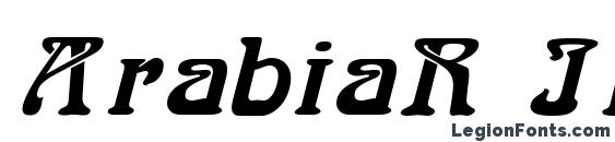 ArabiaR Italic font, free ArabiaR Italic font, preview ArabiaR Italic font