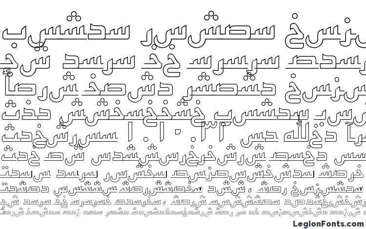 specimens ArabicKufiOutlineSSK font, sample ArabicKufiOutlineSSK font, an example of writing ArabicKufiOutlineSSK font, review ArabicKufiOutlineSSK font, preview ArabicKufiOutlineSSK font, ArabicKufiOutlineSSK font