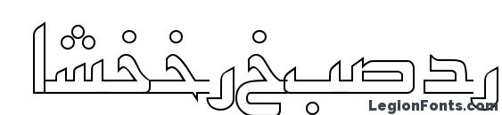 ArabicKufiOutlineSSK font, free ArabicKufiOutlineSSK font, preview ArabicKufiOutlineSSK font