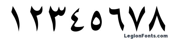ArabicNaskhSSK Font, Number Fonts