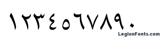 ArabicRiyadhSSK Font, Number Fonts