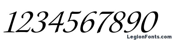 Aramis Italic Font, Number Fonts