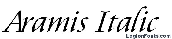 Шрифт Aramis Italic