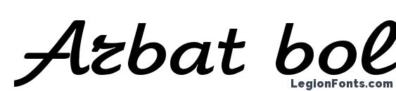 Arbat bold regular Font