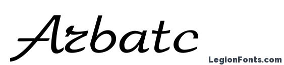 Arbatc font, free Arbatc font, preview Arbatc font