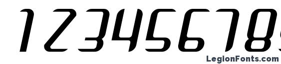 Arbeka italic Font, Number Fonts