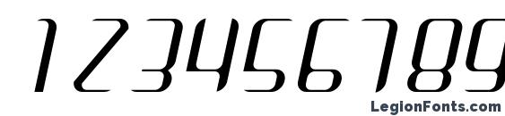 Arbeka lightitalic Font, Number Fonts