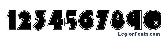 Arbuckle Inline NF Font, Number Fonts