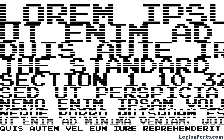 specimens Arcade interlaced font, sample Arcade interlaced font, an example of writing Arcade interlaced font, review Arcade interlaced font, preview Arcade interlaced font, Arcade interlaced font