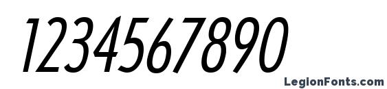 Arcane Italic Font, Number Fonts