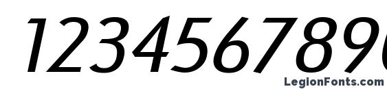 ArcaneWide Italic Font, Number Fonts
