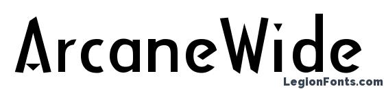 шрифт ArcaneWide Regular, бесплатный шрифт ArcaneWide Regular, предварительный просмотр шрифта ArcaneWide Regular