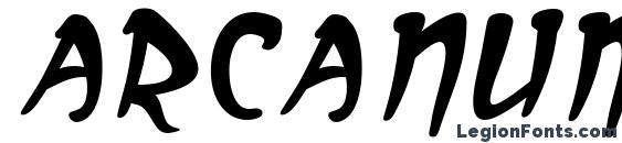 Arcanum Italic Font