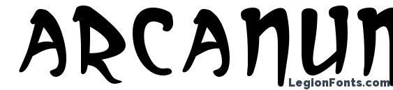 шрифт Arcanum, бесплатный шрифт Arcanum, предварительный просмотр шрифта Arcanum
