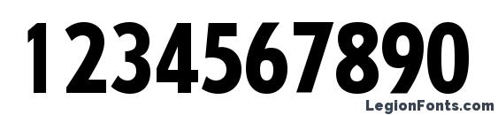 Arche Black Condensed SSi Black Condensed Font, Number Fonts