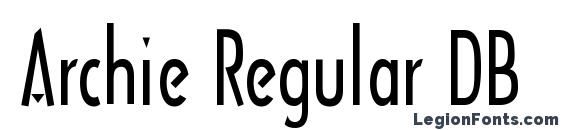 Archie Regular DB font, free Archie Regular DB font, preview Archie Regular DB font