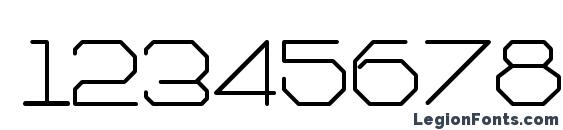 Architech Font, Number Fonts