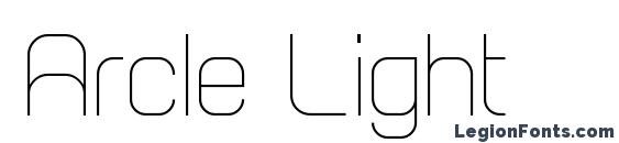 Arcle Light Font, All Fonts