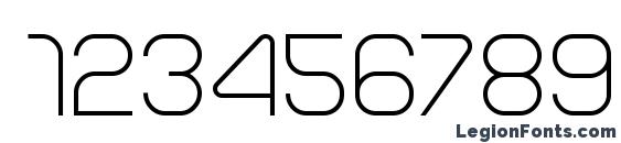 Arcle Regular Font, Number Fonts