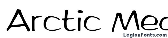 Arctic Medium font, free Arctic Medium font, preview Arctic Medium font