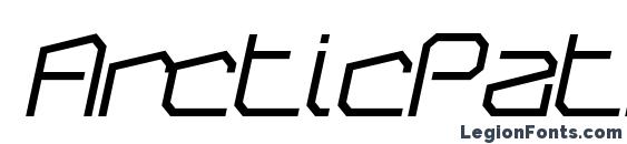 шрифт ArcticPatrol BoldItalic, бесплатный шрифт ArcticPatrol BoldItalic, предварительный просмотр шрифта ArcticPatrol BoldItalic