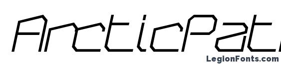 ArcticPatrol Italic font, free ArcticPatrol Italic font, preview ArcticPatrol Italic font