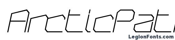 ArcticPatrol ThinItalic font, free ArcticPatrol ThinItalic font, preview ArcticPatrol ThinItalic font