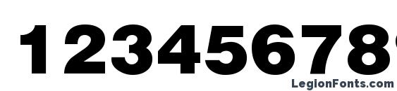 ArenaBlack Regular Font, Number Fonts
