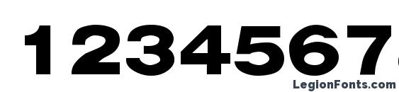 ArenaBlackExtended Regular Font, Number Fonts