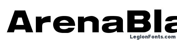 ArenaBlackExtended Regular Font