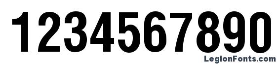 ArenaCondensed Bold Font, Number Fonts