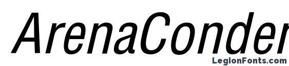 Шрифт ArenaCondensed Italic