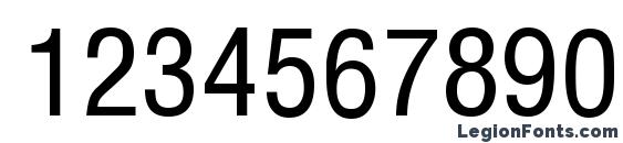 ArenaCondensed Regular Font, Number Fonts