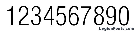 ArenaCondensedLight Regular Font, Number Fonts