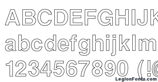 ArenaOutline Regular Font Download Free / LegionFonts