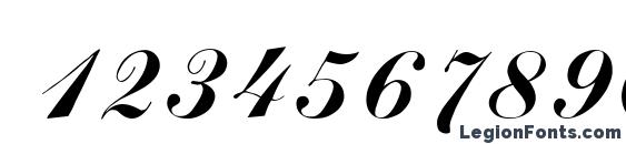 Arenski Lengyar Italic Font, Number Fonts