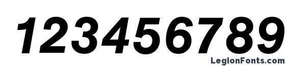 Arezzo DemiItalic Font, Number Fonts