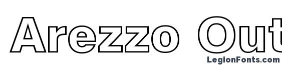 Arezzo Outline Bold Font