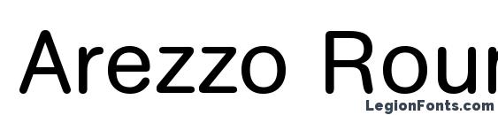 шрифт Arezzo Rounded Regular, бесплатный шрифт Arezzo Rounded Regular, предварительный просмотр шрифта Arezzo Rounded Regular