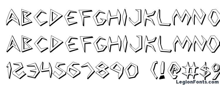 glyphs Argosy 3D font, сharacters Argosy 3D font, symbols Argosy 3D font, character map Argosy 3D font, preview Argosy 3D font, abc Argosy 3D font, Argosy 3D font