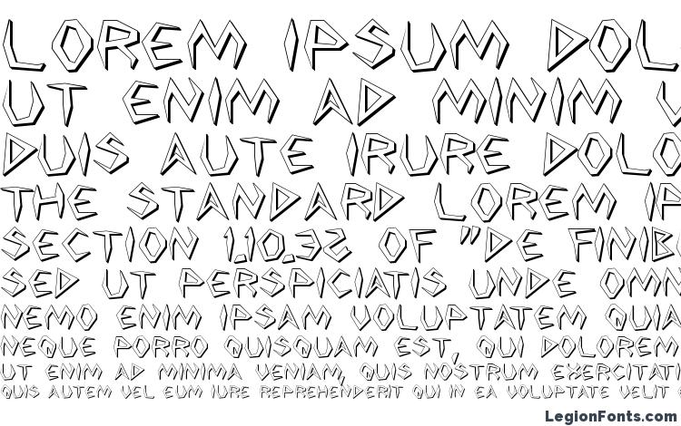 specimens Argosy 3D font, sample Argosy 3D font, an example of writing Argosy 3D font, review Argosy 3D font, preview Argosy 3D font, Argosy 3D font