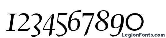 Aria Script SSi Font, Number Fonts