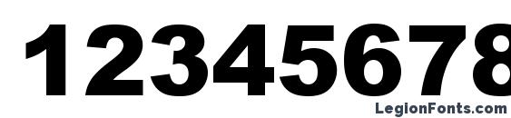 Arial Black KOI8 Font, Number Fonts