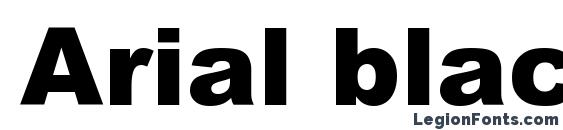 Arial black обычный Font